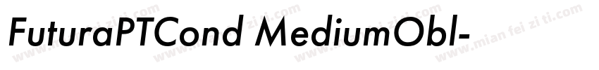 FuturaPTCond MediumObl字体转换
